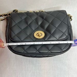 Aldo small quilted bag, gold hardware crossbody/ shoulder bag